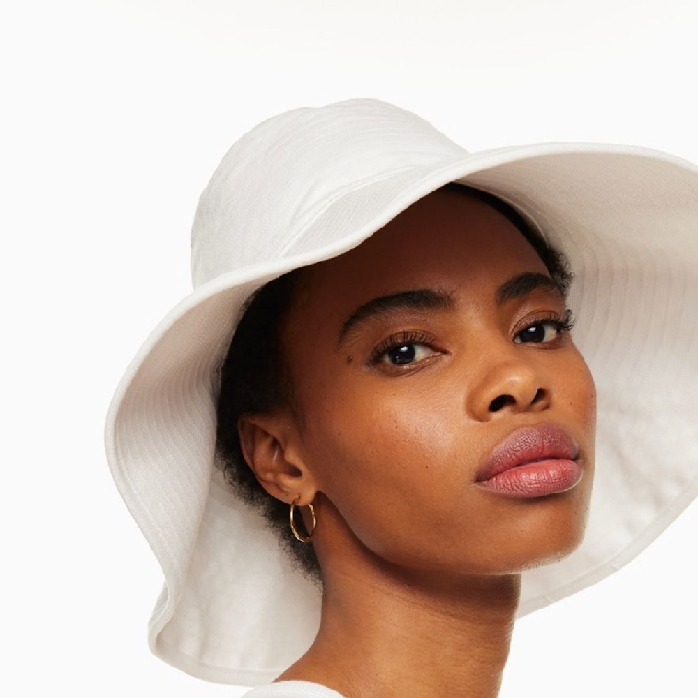 Aritzia  wilfred white bucket Elegant White Sun Hat - Picture 2 of 10